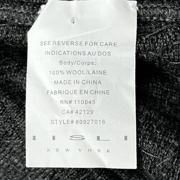 IISLI Elegant Designer Wool Sequins Gray Cardigan Kimono Orig $998! Size 8 - NWT - Picture 12 of 13